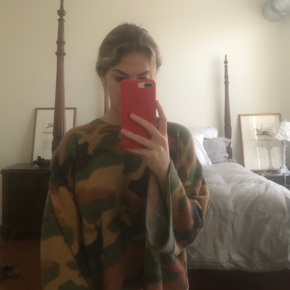 Madewell camouflage sweater
